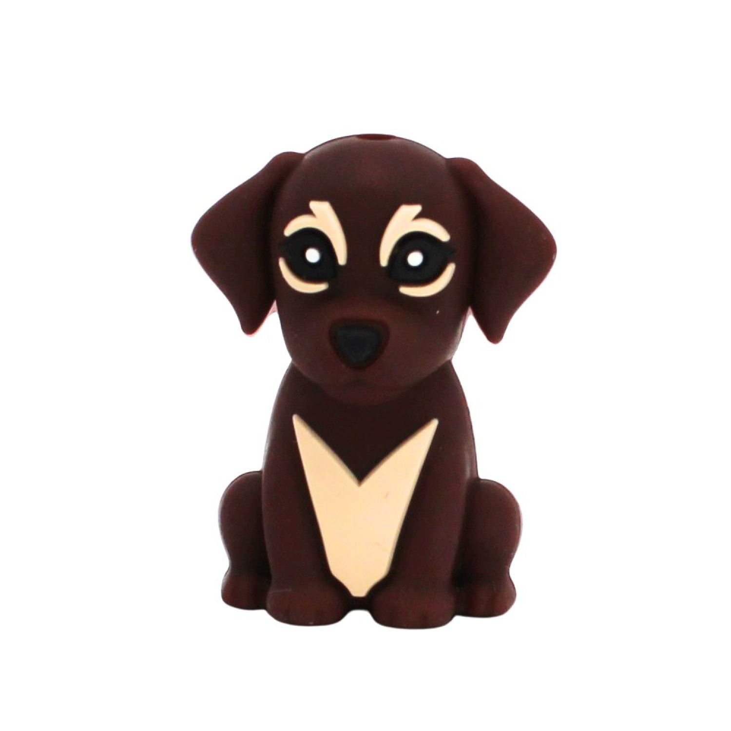 Silikon 3D - Motivperle Hund 2# | Braun