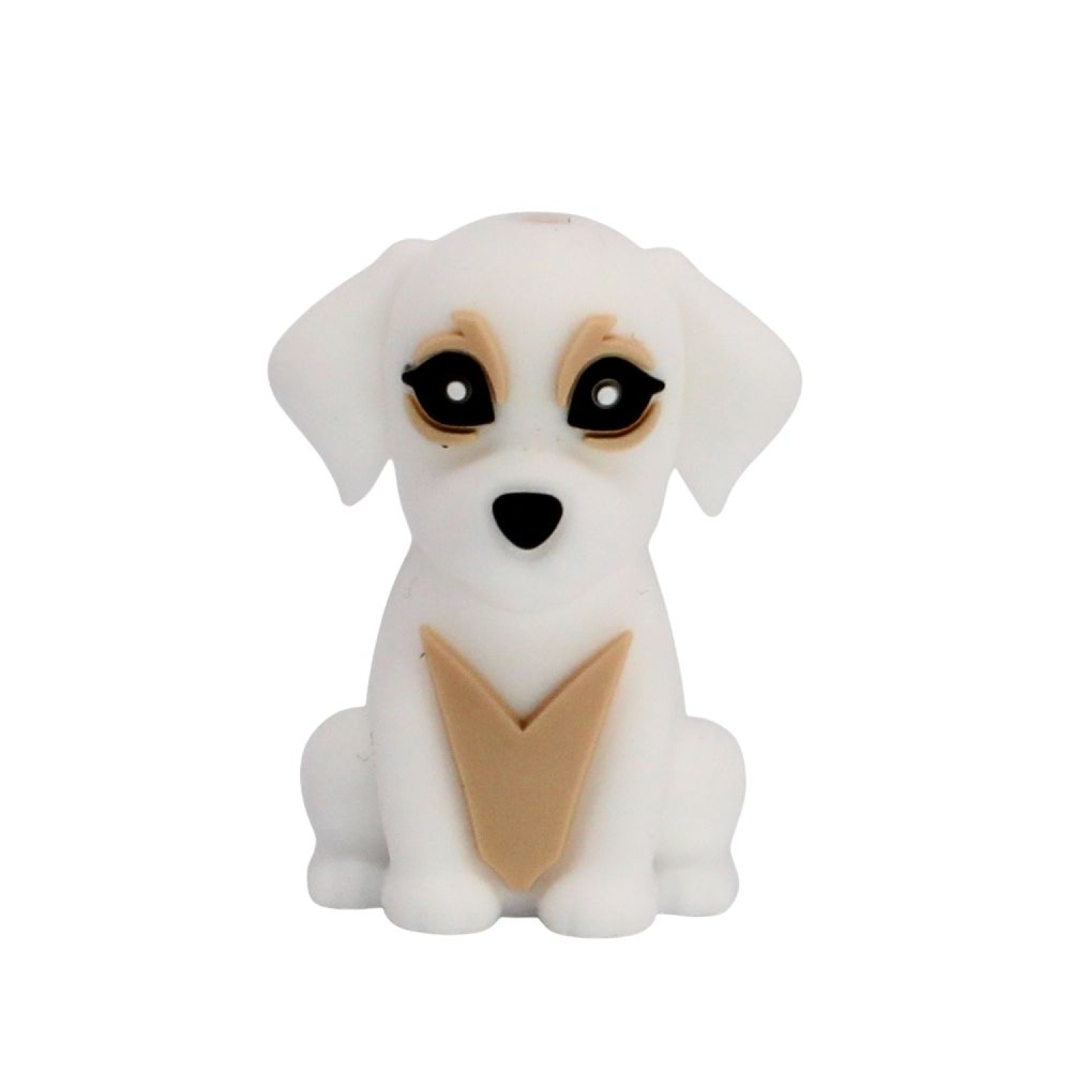 Silikon 3D - Motivperle Hund 2# | Weiß