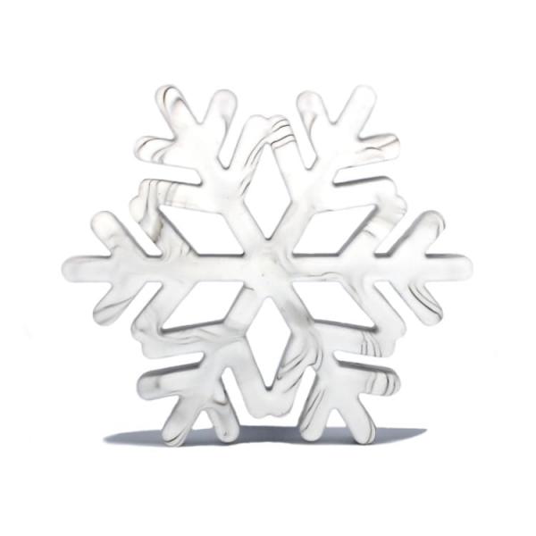 Silikon Anhänger Schneeflocke | Marble