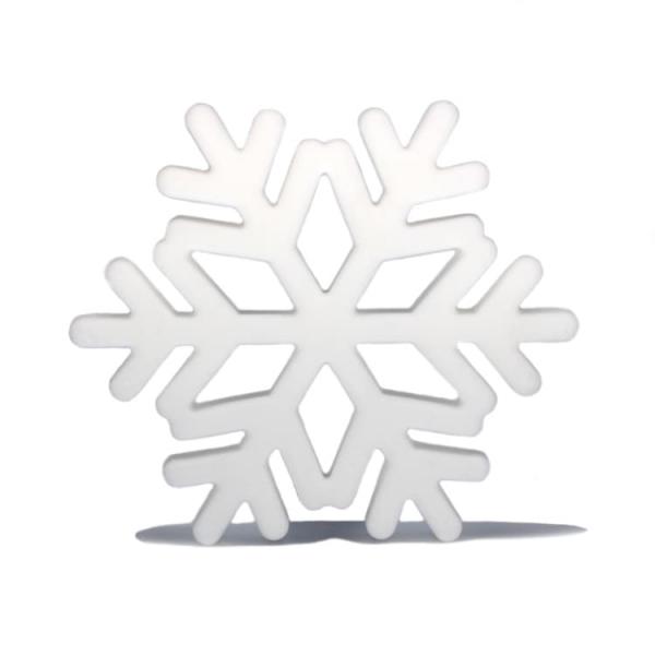 Silikon Anhänger Schneeflocke | Weiß