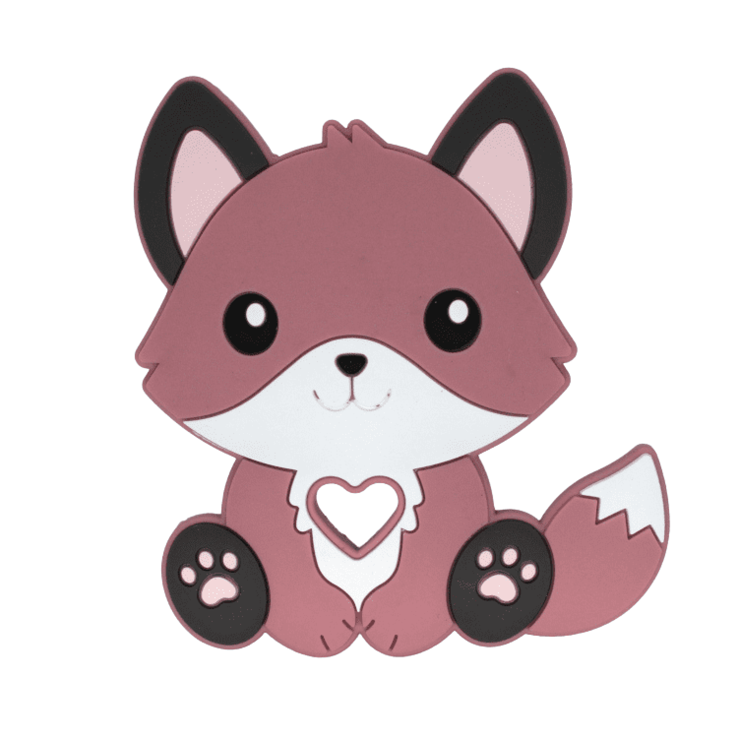Silikon Anhänger süßer Fuchs | Blush