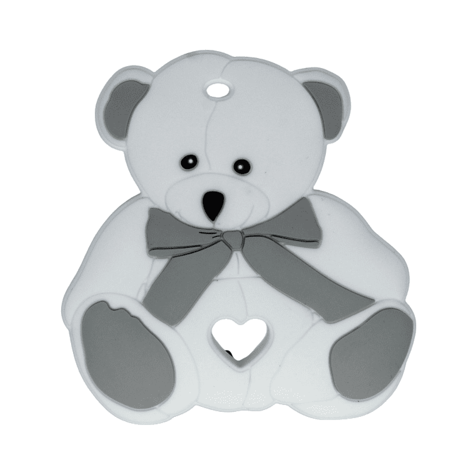 Silikon Anhänger Teddybär | Weiß