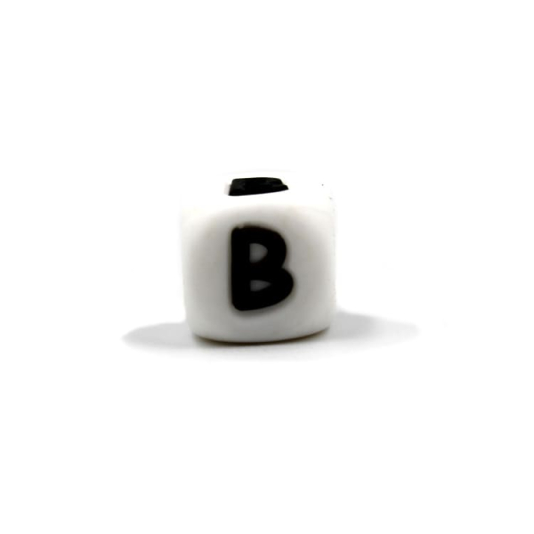Silikon Buchstabenperle | 10mm | B