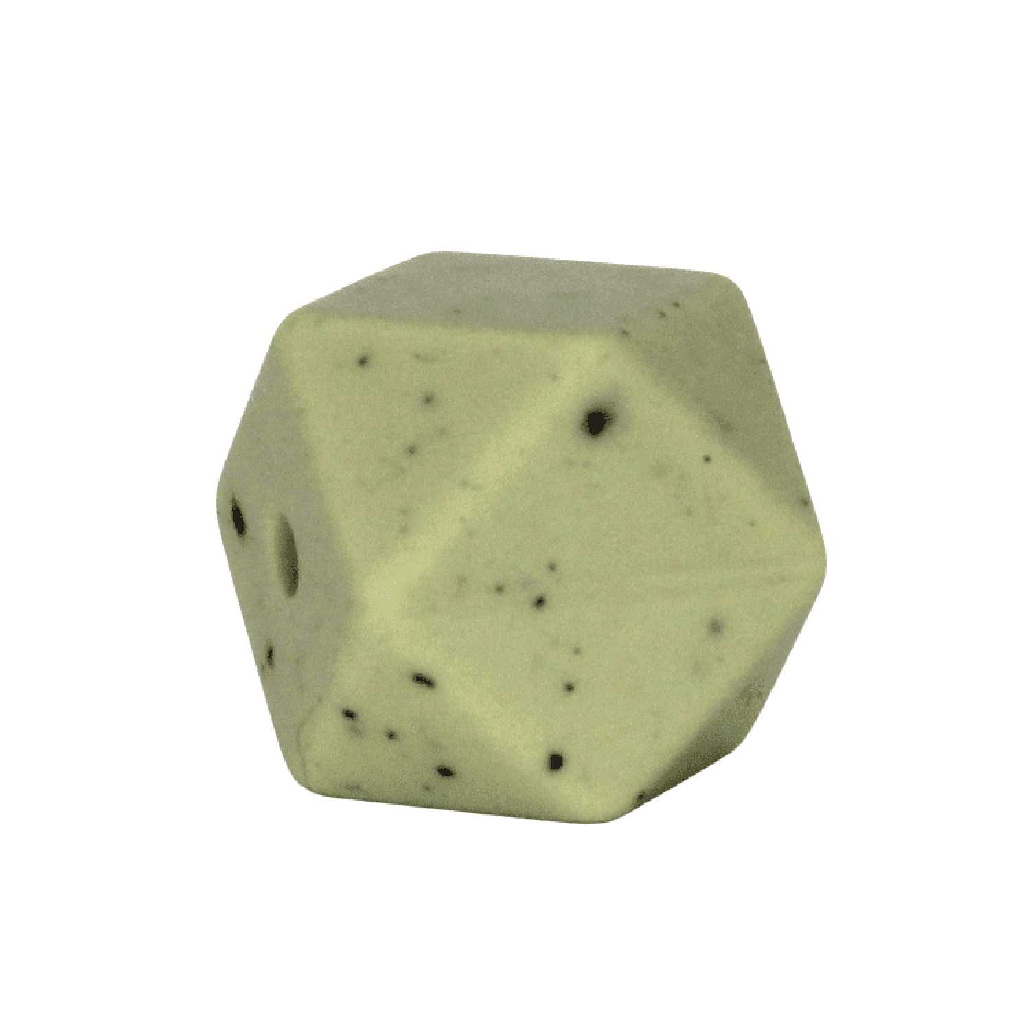 Silikon Hexagonperle 14mm "Granit - Armygrün" Silikon Hexagonperle 14mm "Granit - Armygrün"