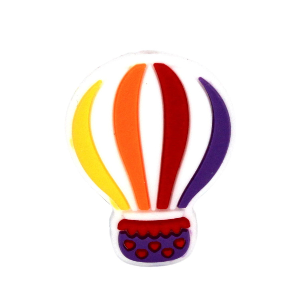 Silikon Motivperle Ballon | Rot - Orange