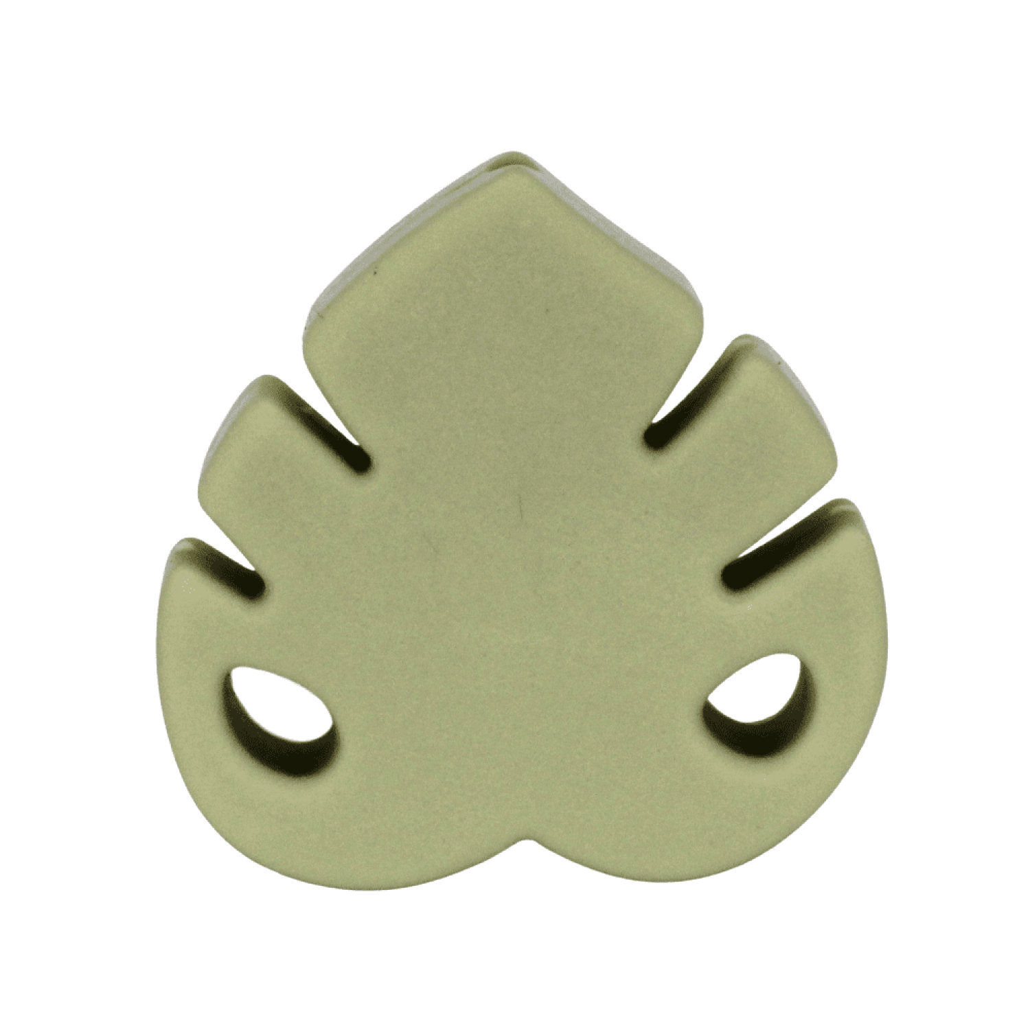 Silikon Motivperle Blatt #2 | Army Grün