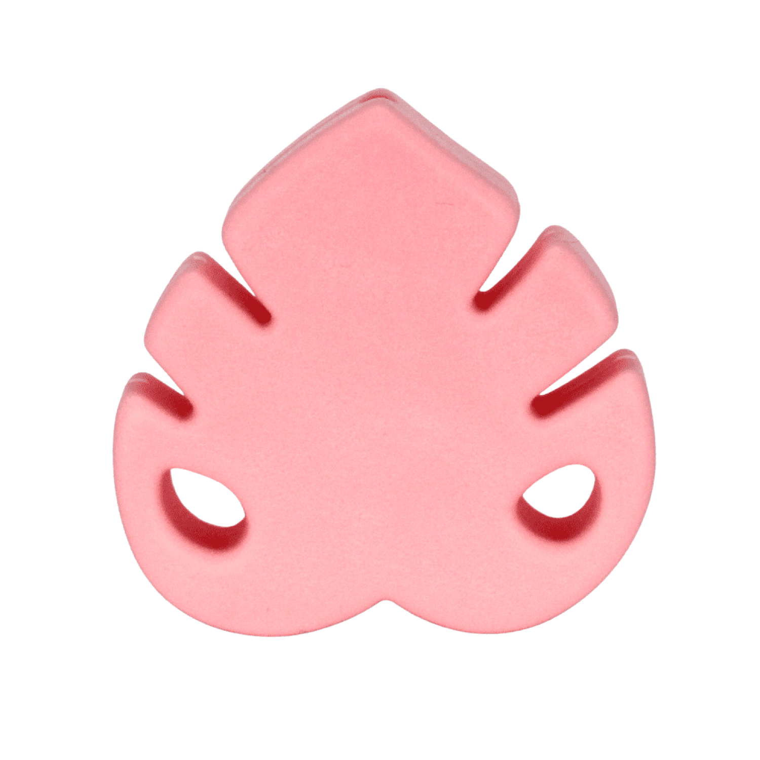 Silikon Motivperle Blatt #2 | Candy Pink