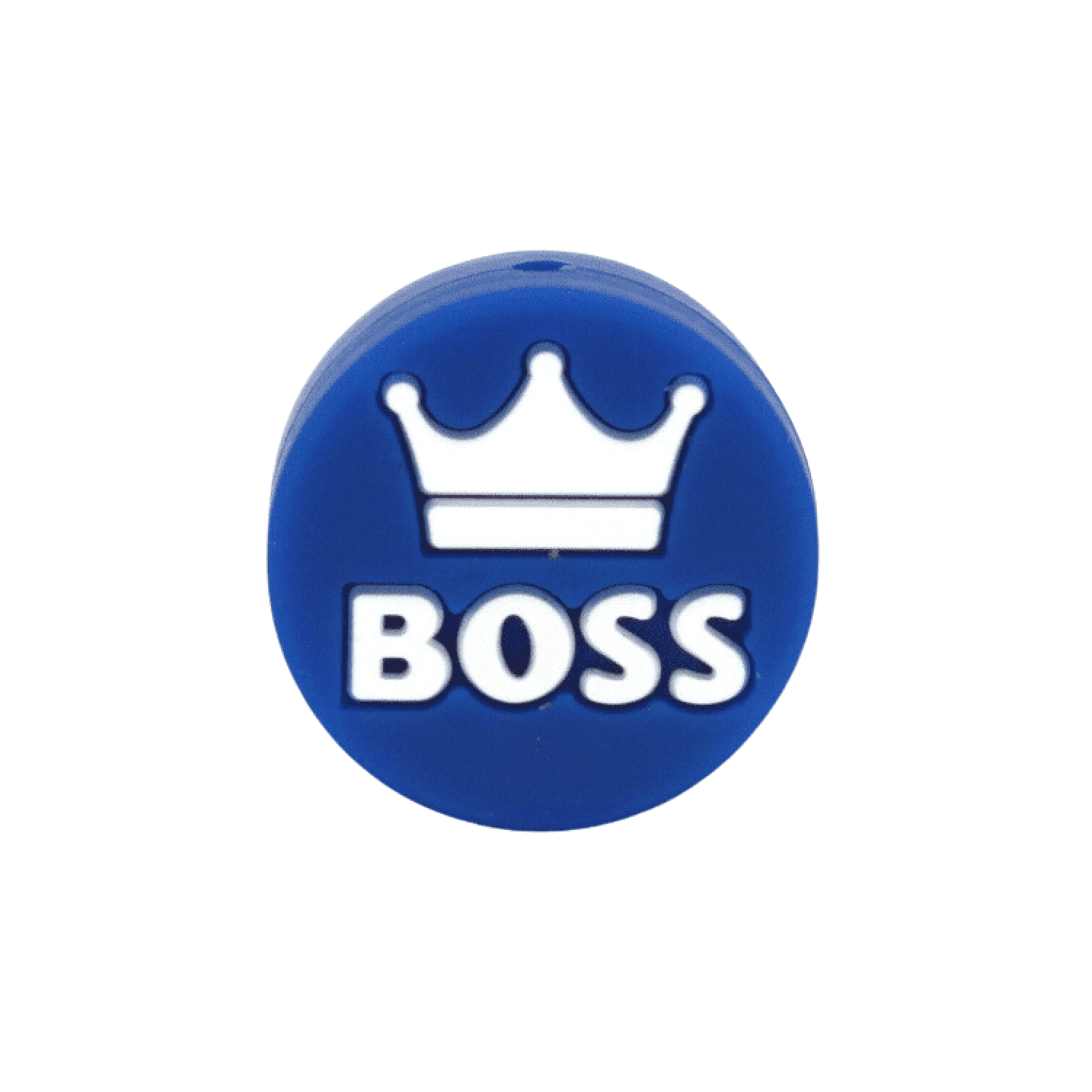 Silikon Motivperle Boss | Dunkel Blau