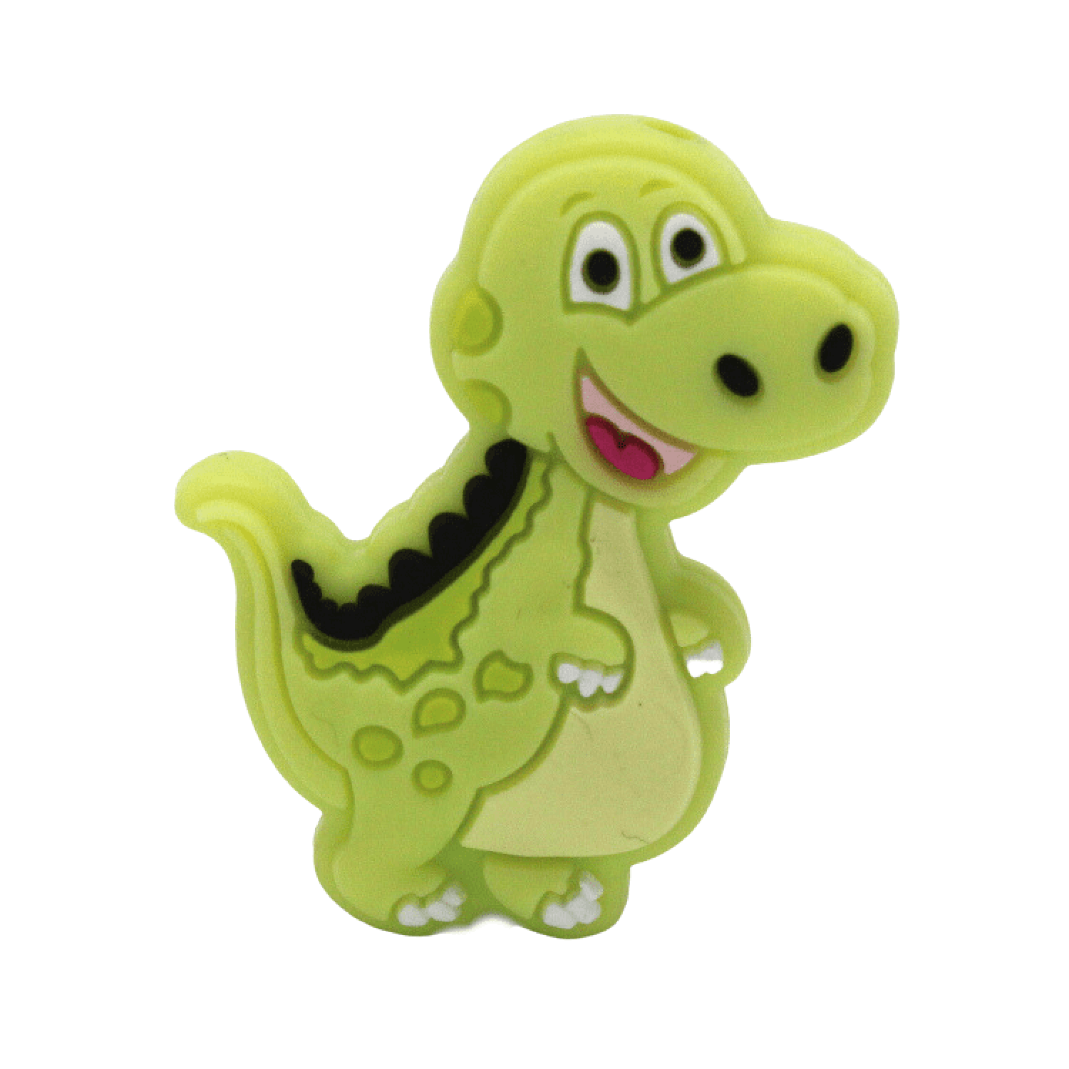 Silikon Motivperle Dino | Grün Silikon Motivperle Dino | Grün