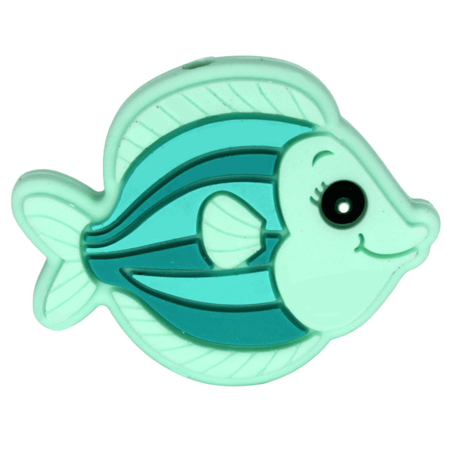 Silikon Motivperle Fische | Mint