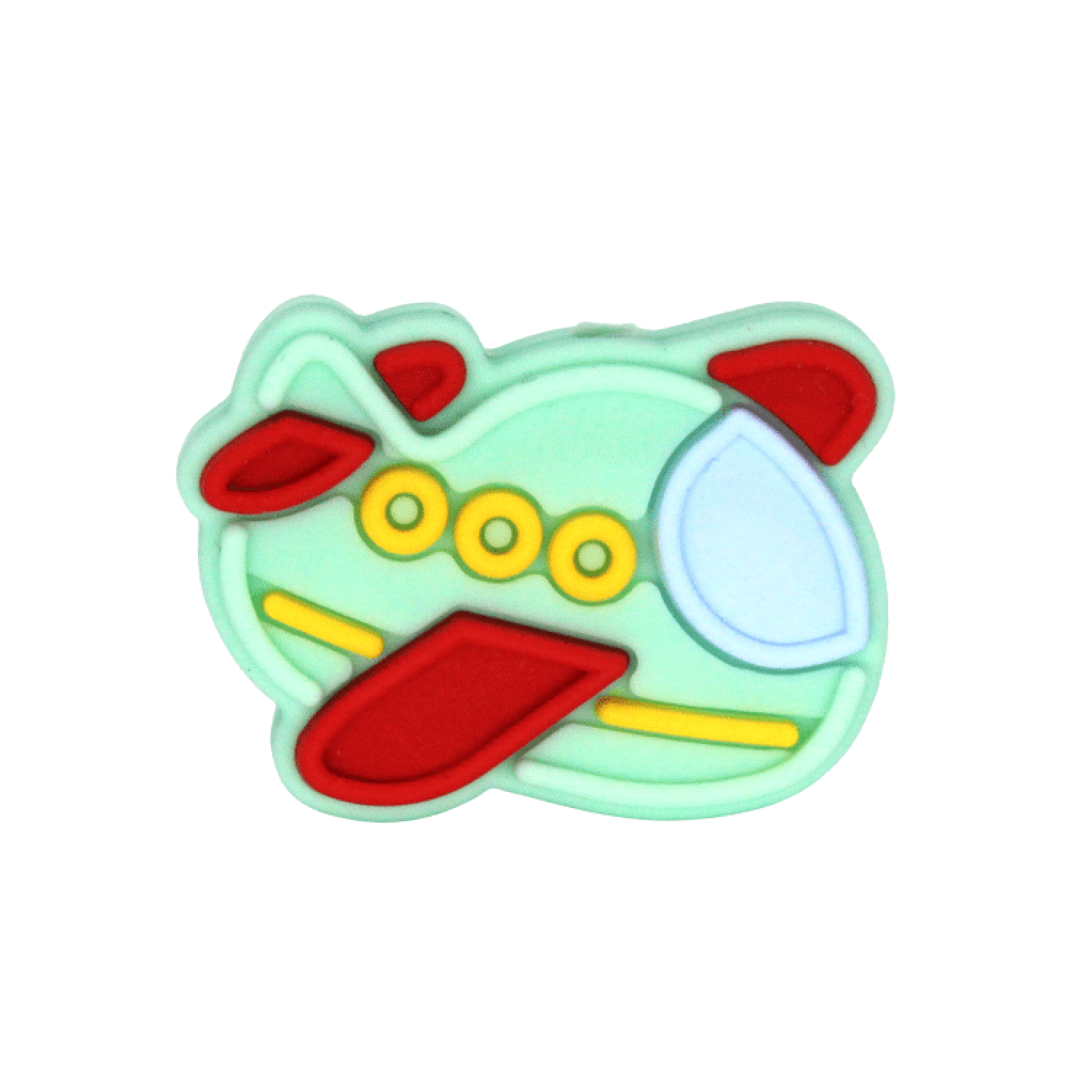 Silikon Motivperle Flugzeug | Mint