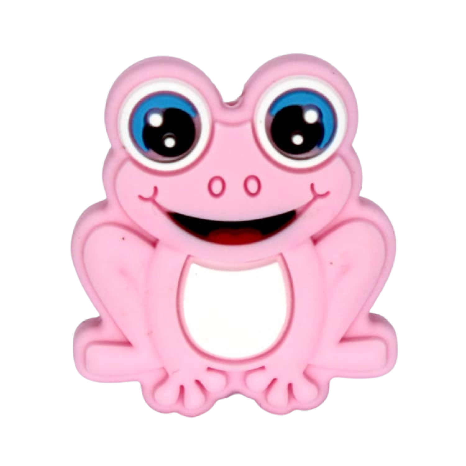 Silikon Motivperle Frosch | Pastell Rosa