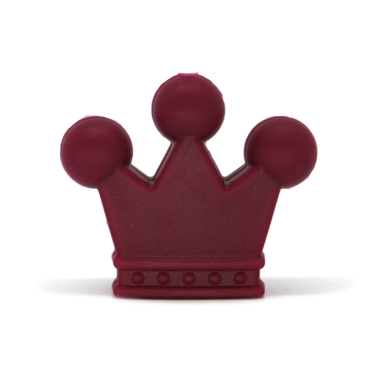 Silikon Motivperle Krönchen #1 | Wein Rot