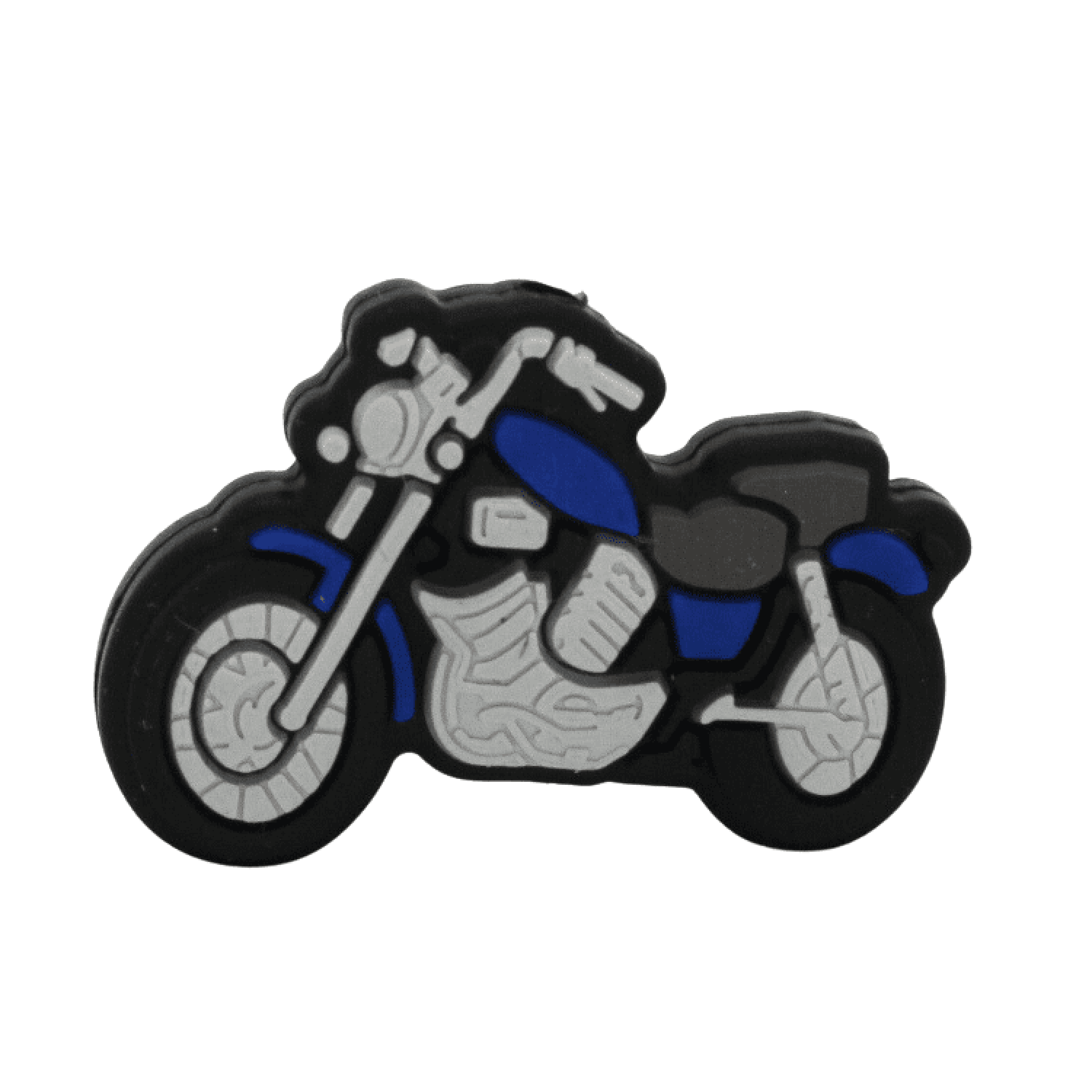 Silikon Motivperle Motorrad | Dunkel Blau