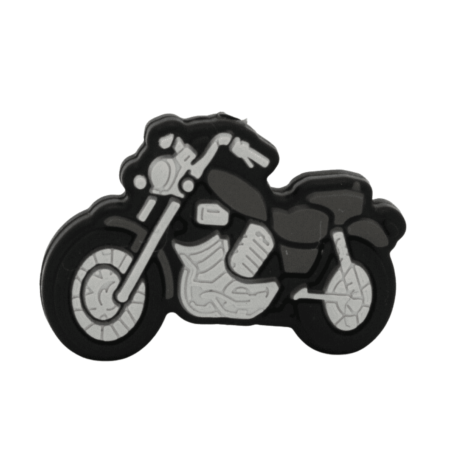 Silikon Motivperle Motorrad | Dunkel Grau
