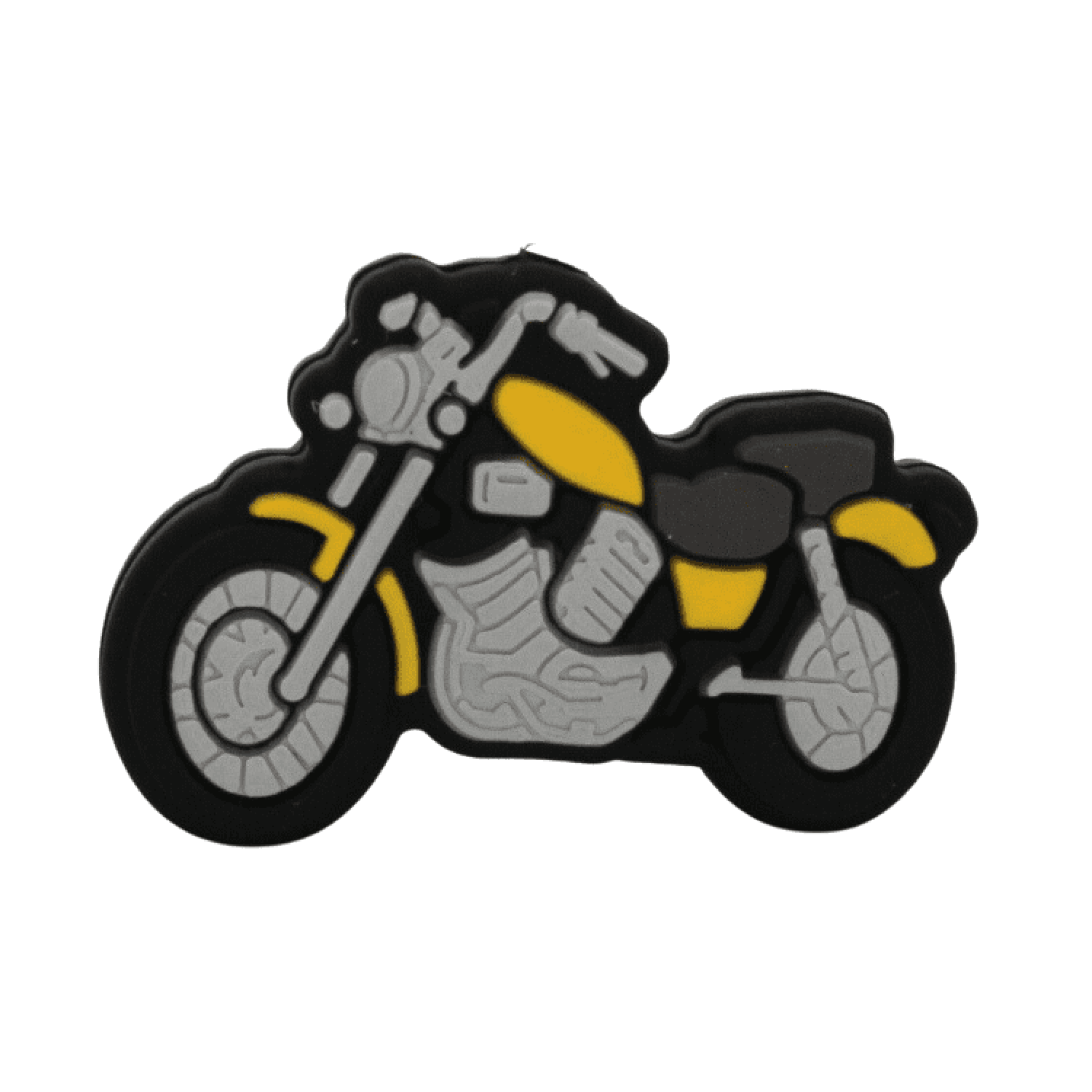 Silikon Motivperle Motorrad | Gelb