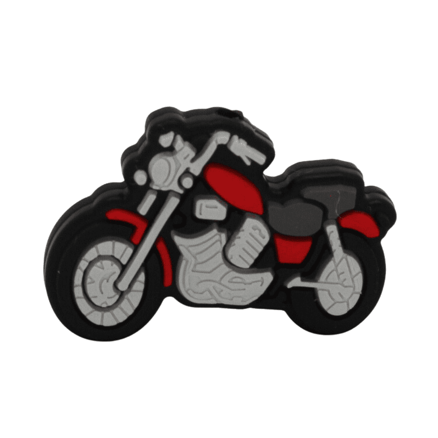 Silikon Motivperle Motorrad | Rot