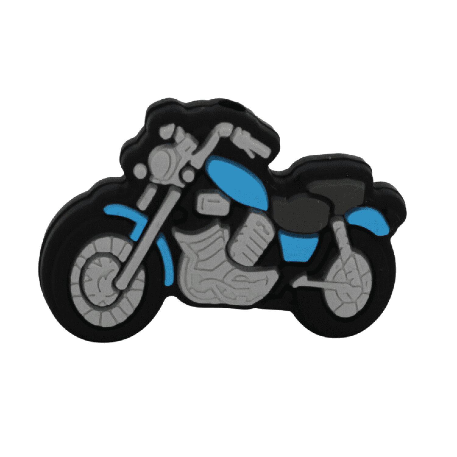 Silikon Motivperle Motorrad | Sky Blau
