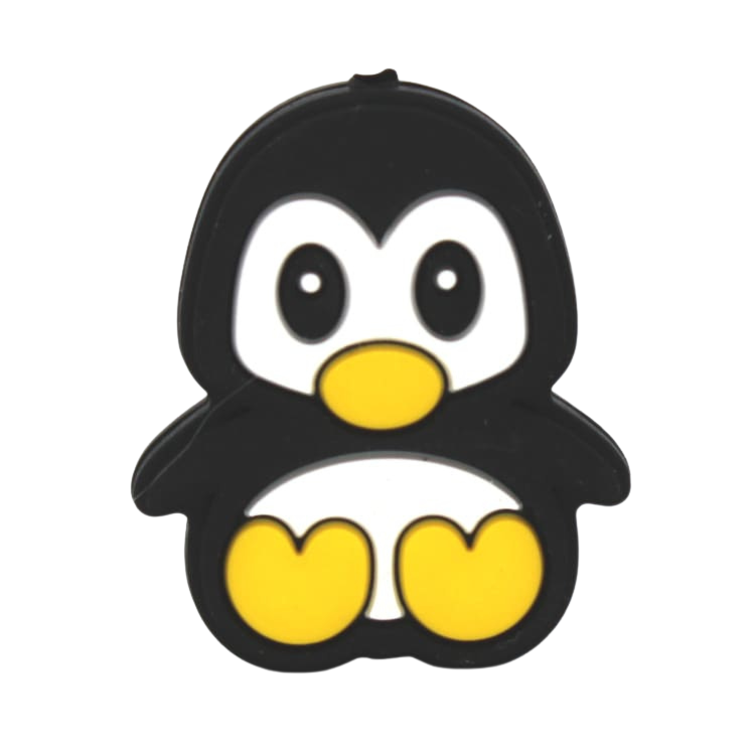 Silikon Motivperle Pinguin #2 | Schwarz