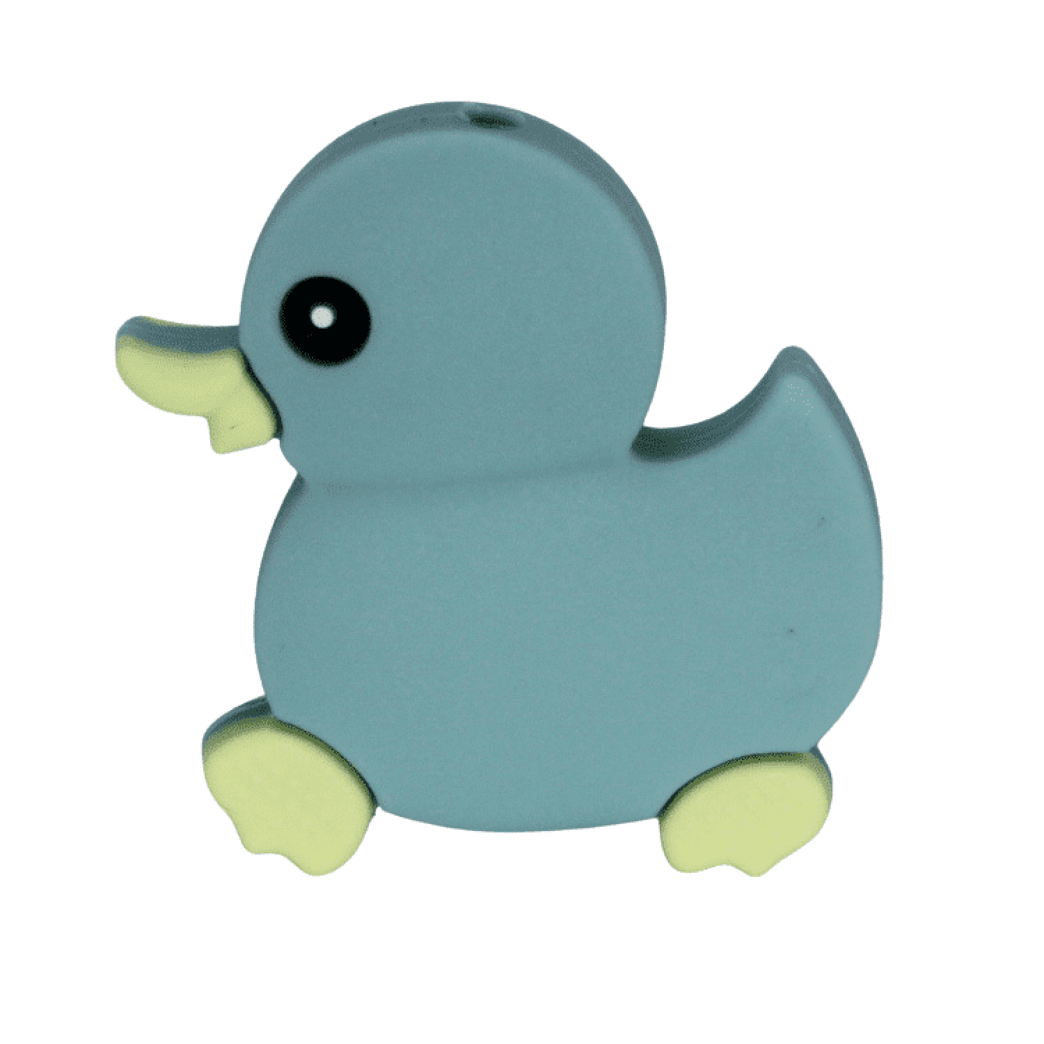 Silikon Motivperle Quietscheentchen | Powder Blue