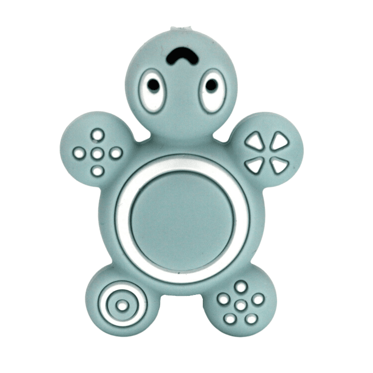 Silikon Motivperle Schildkröte | Powder Blue