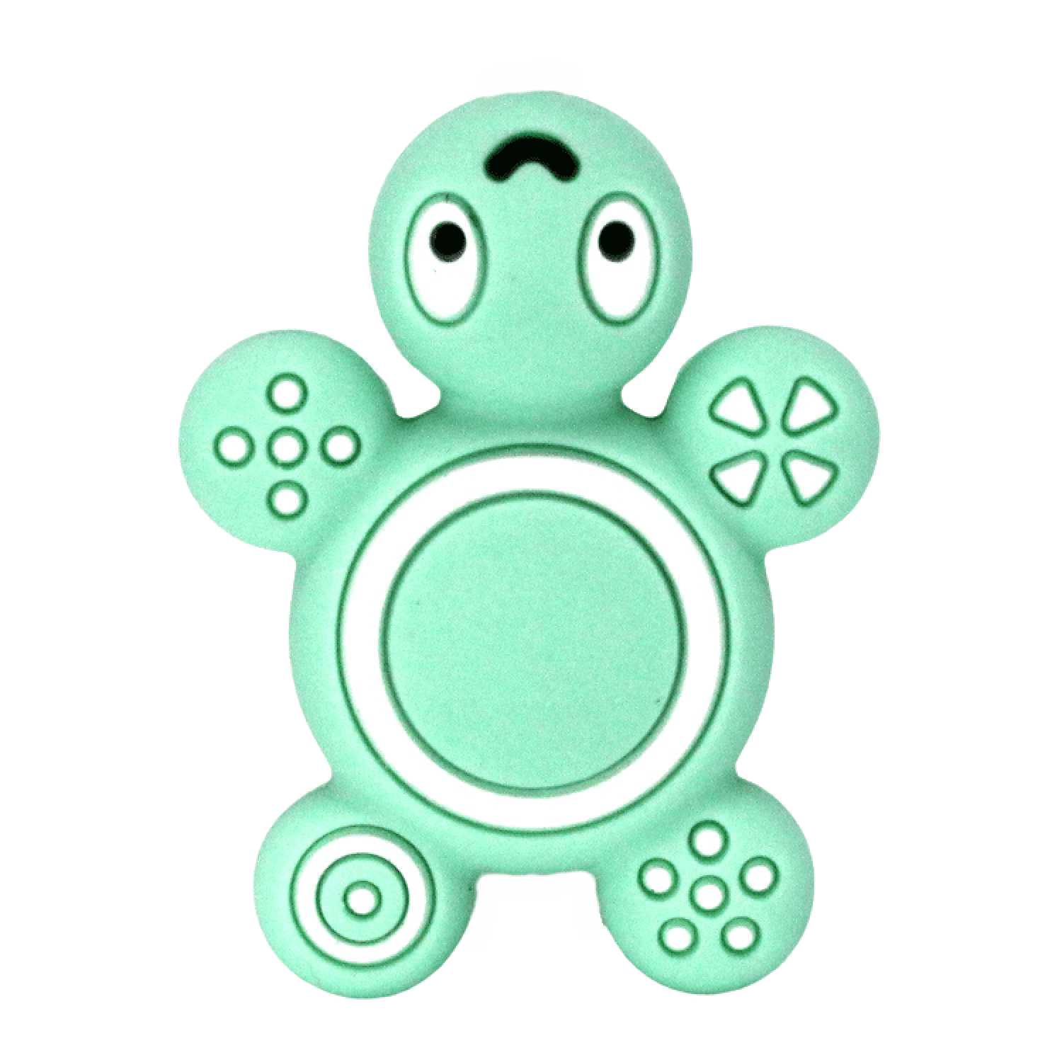 Silikon Motivperle Schildkröte | Mint