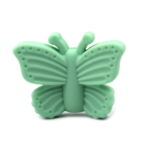 Silikon Motivperle Schmetterling #2 | Mint