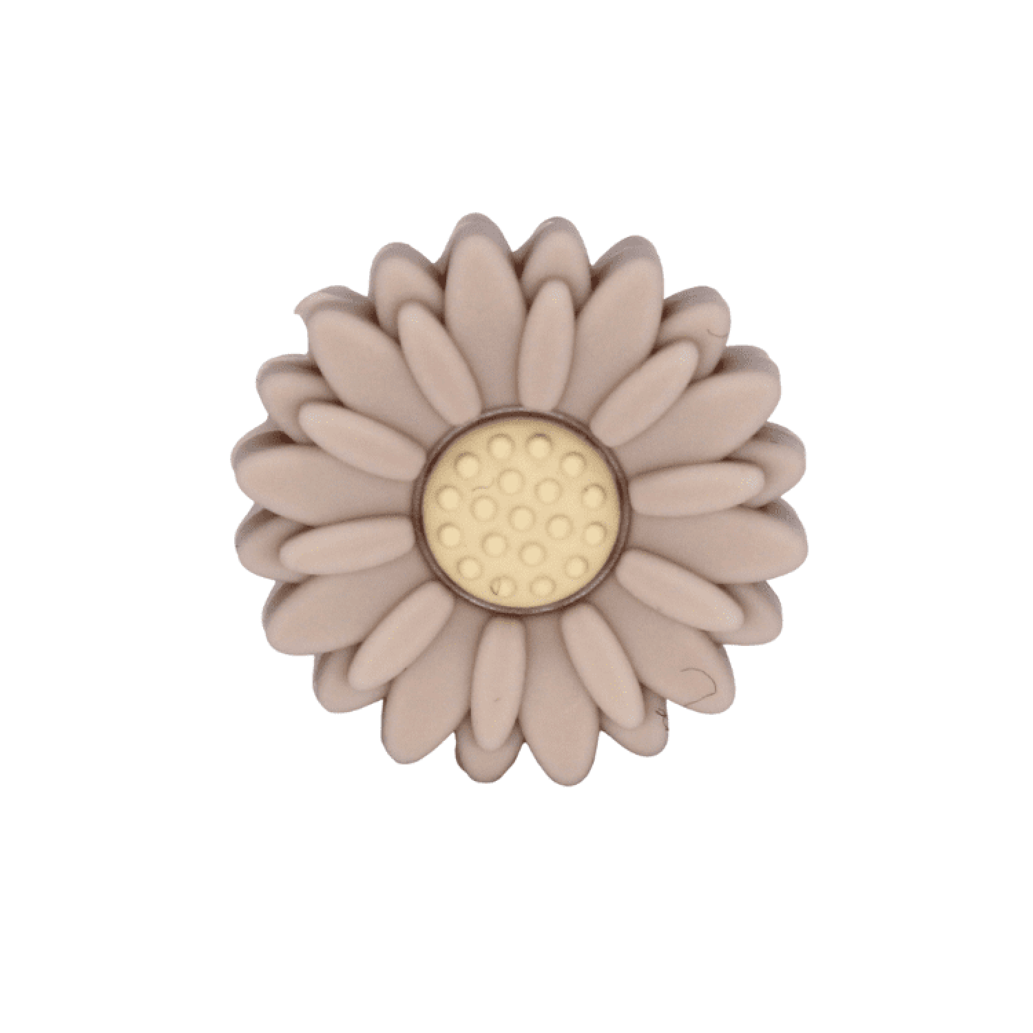 Silikon Motivperle Sonnenblume (Klein) | Rosybraun