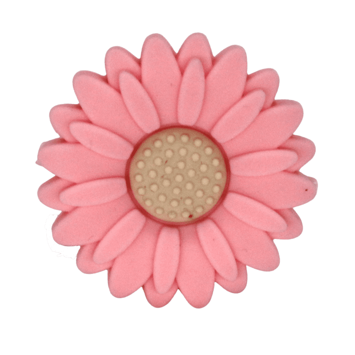 Silikon Motivperle Sonnenblume (Groß) | Candy Pink