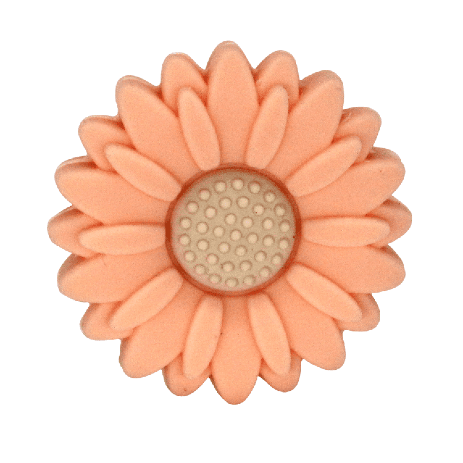 Silikon Motivperle Sonnenblume (Groß) | Hellpeachy