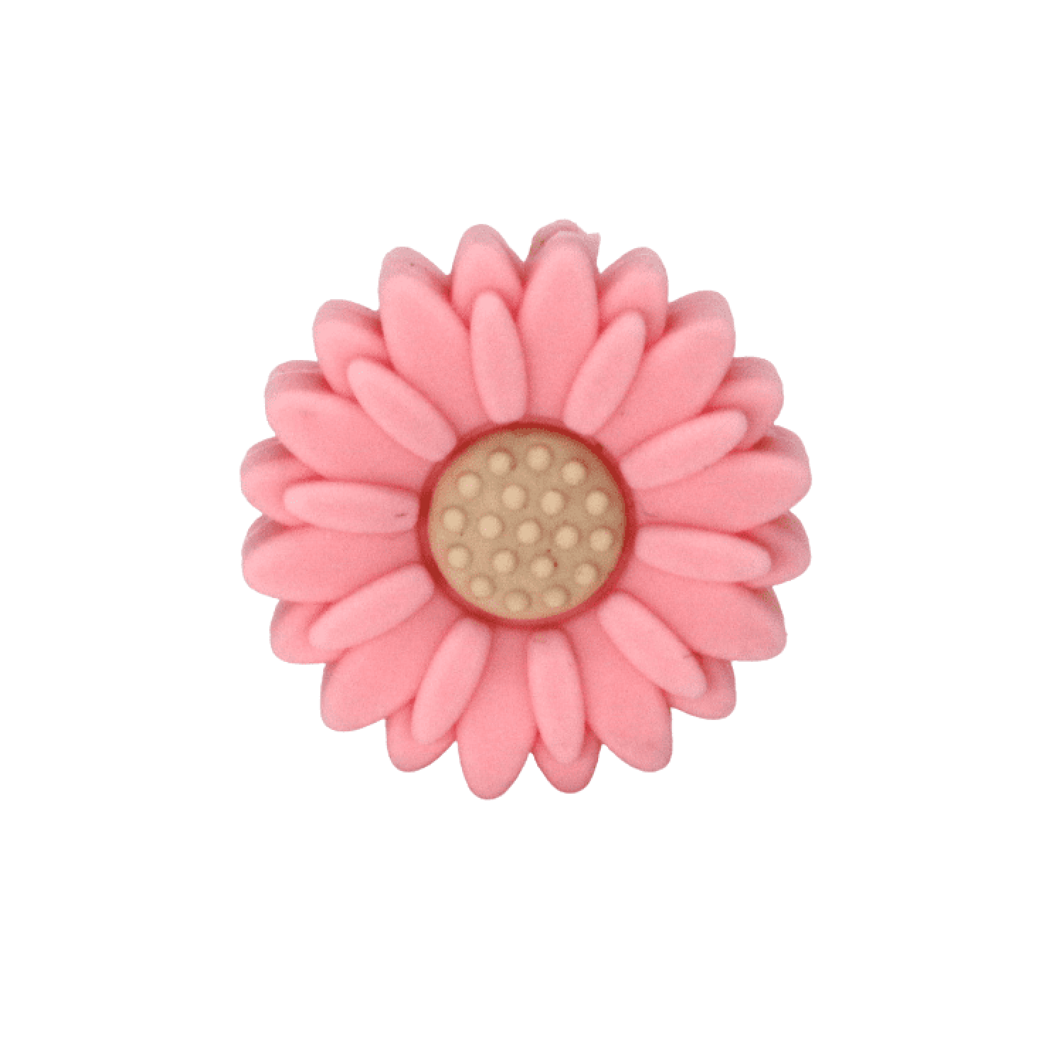 Silikon Motivperle Sonnenblume (Klein) | Candy Pink