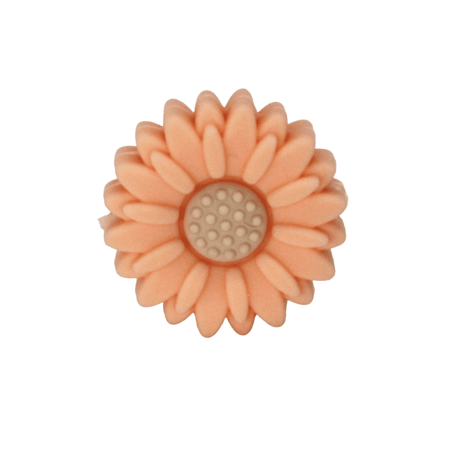 Silikon Motivperle Sonnenblume (Klein) | Hellpeachy