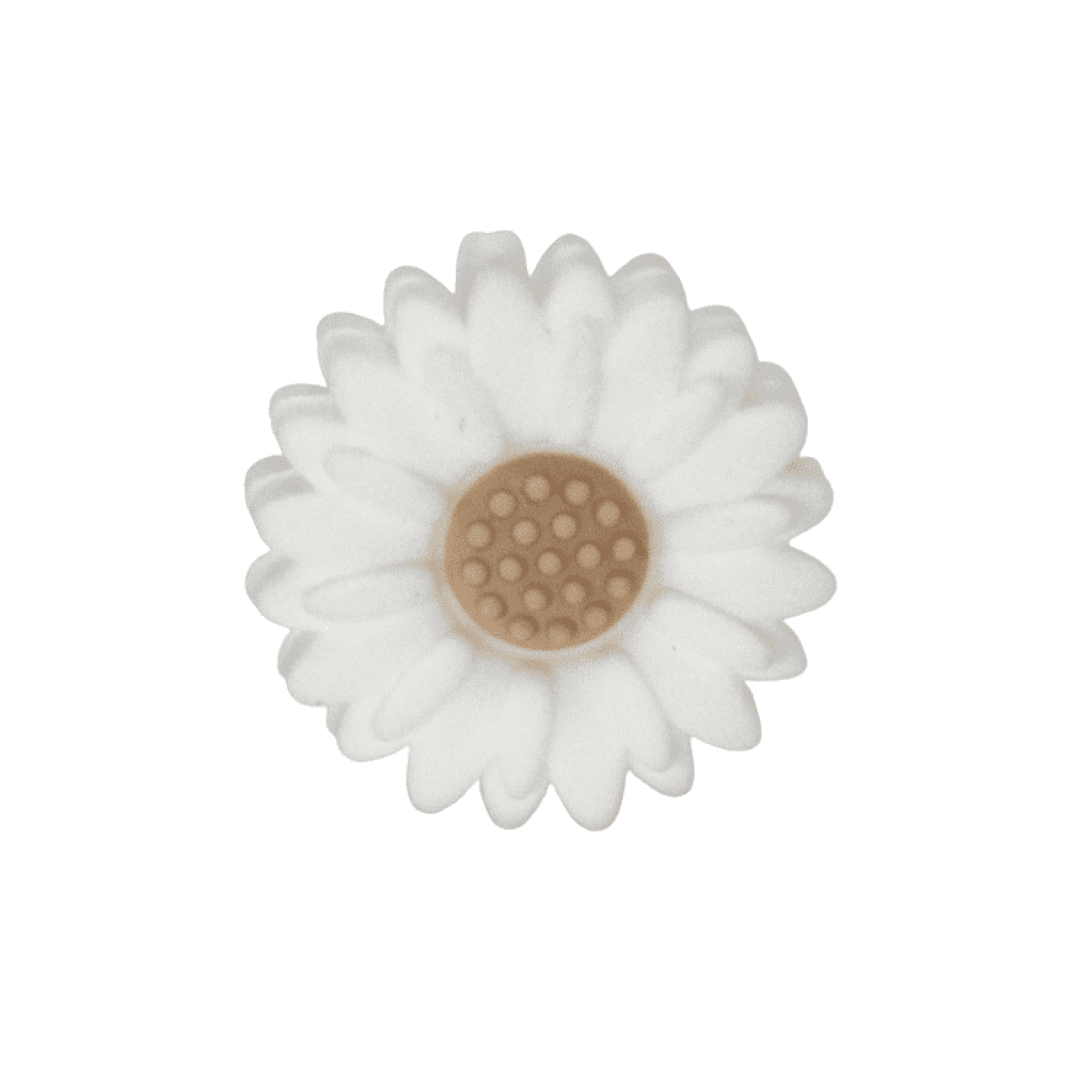 Silikon Motivperle Sonnenblume (Klein) | Weiss