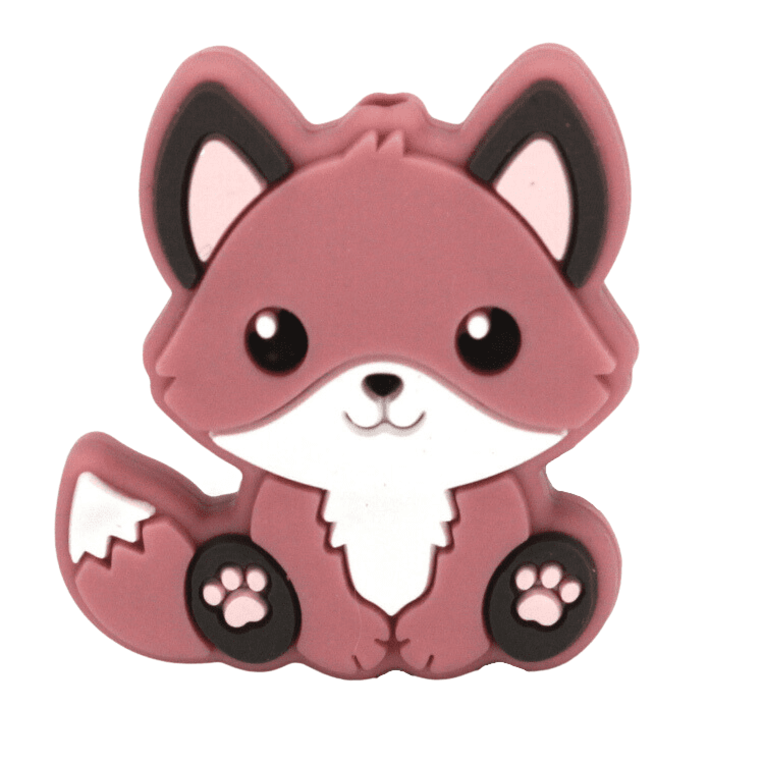 Silikon Motivperle Süßer Fuchs | Blush Silikon Motivperle Süßer Fuchs | Blush