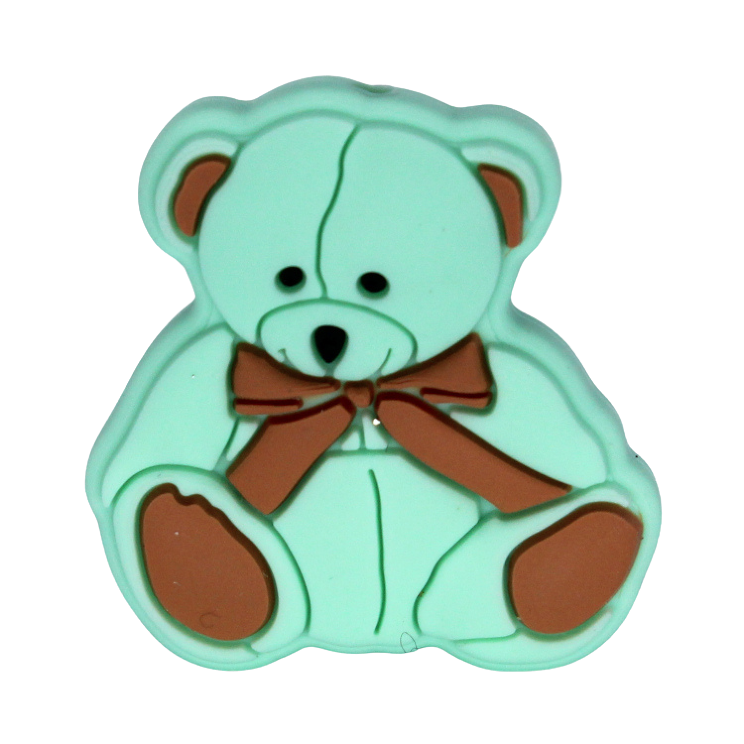 Silikon Motivperle Teddybär | Mint