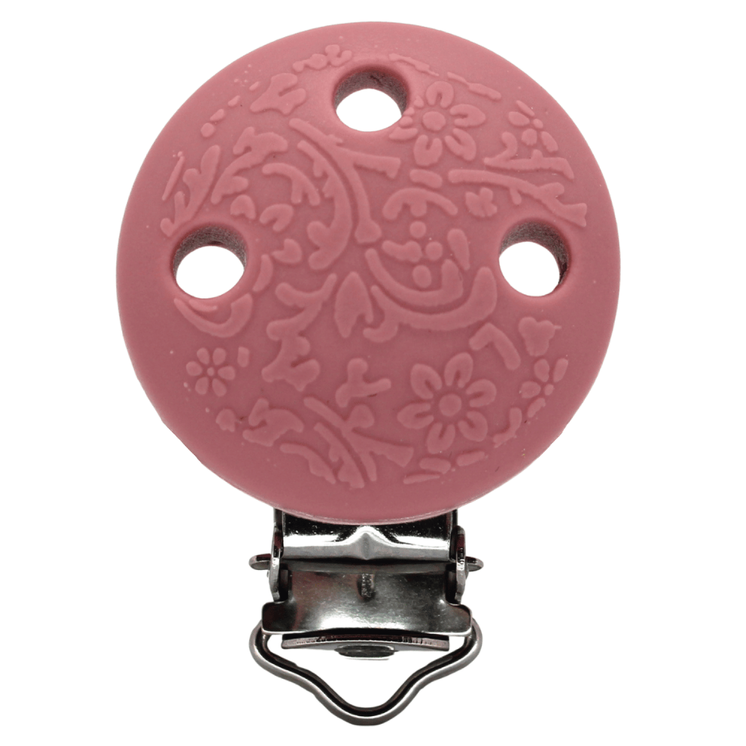 Silikon Schnullerkettenclip Relief | Blush