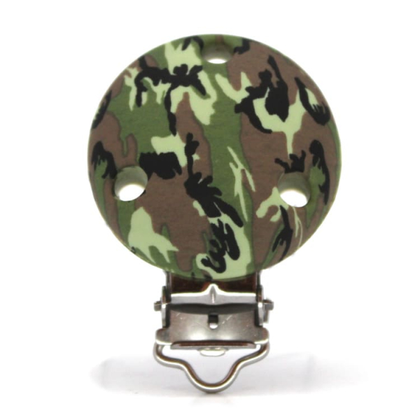 Silikon Schnullerkettenclip | 35mm | Camouflage
