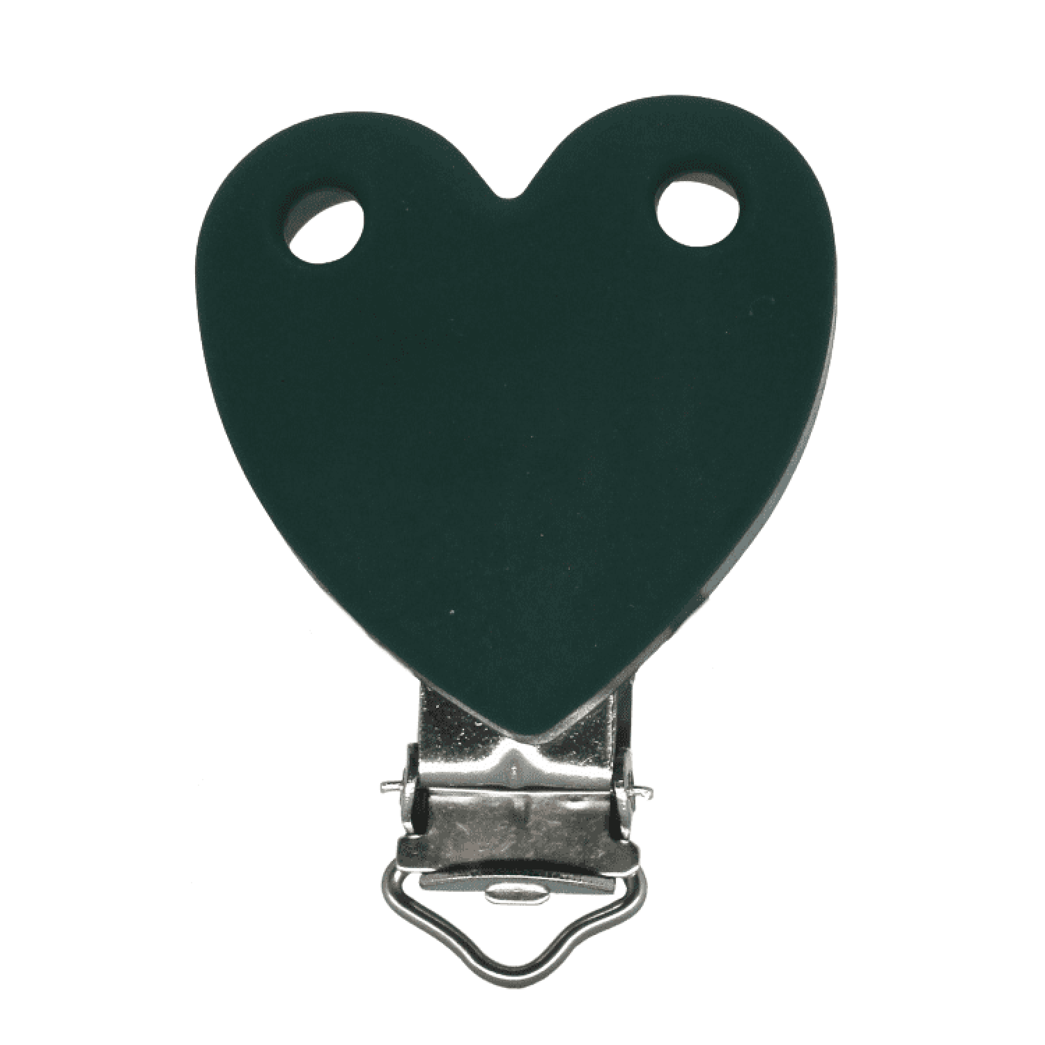Silikon Herzclip | Tief Grün