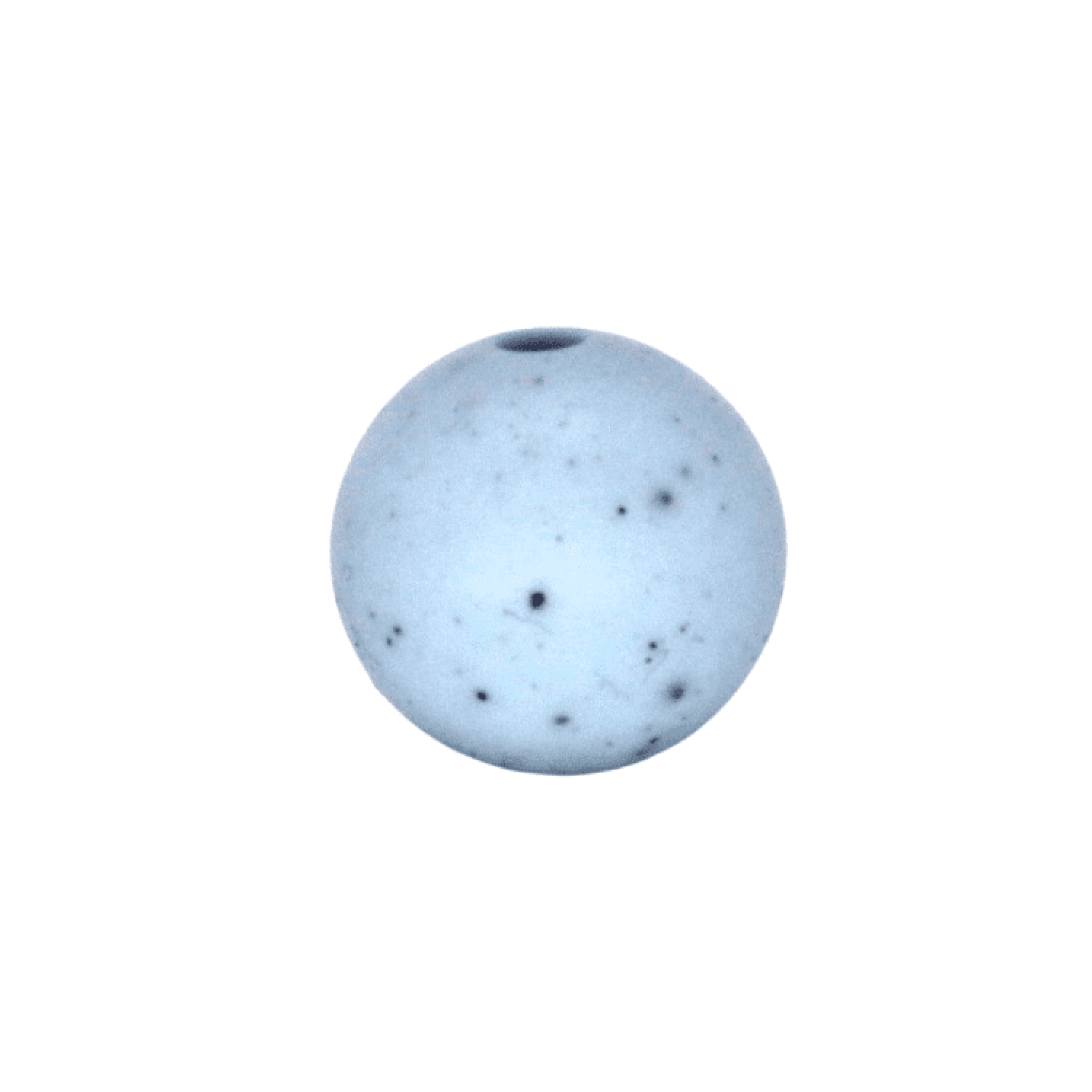 Silikonperle 12mm "Granit - Pastellblau" Silikonperle 12mm "Granit - Pastellblau"