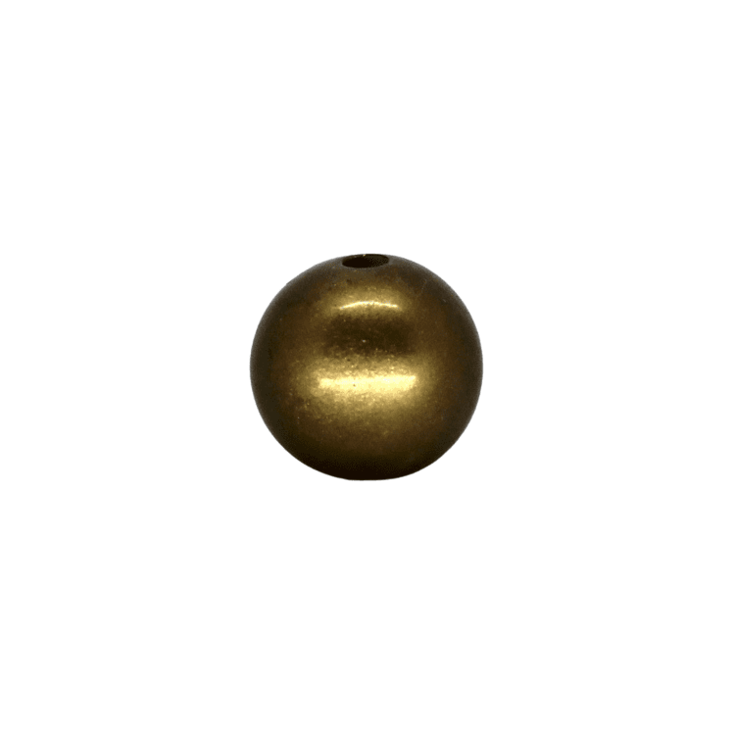 Silikon Rundperle 12mm | Metallic Gold