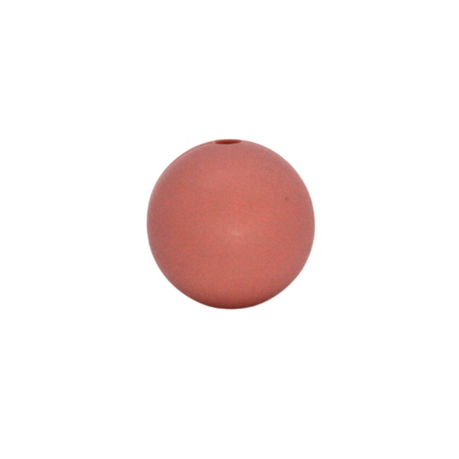 Silikonperlen 15mm "Lehm Rot"