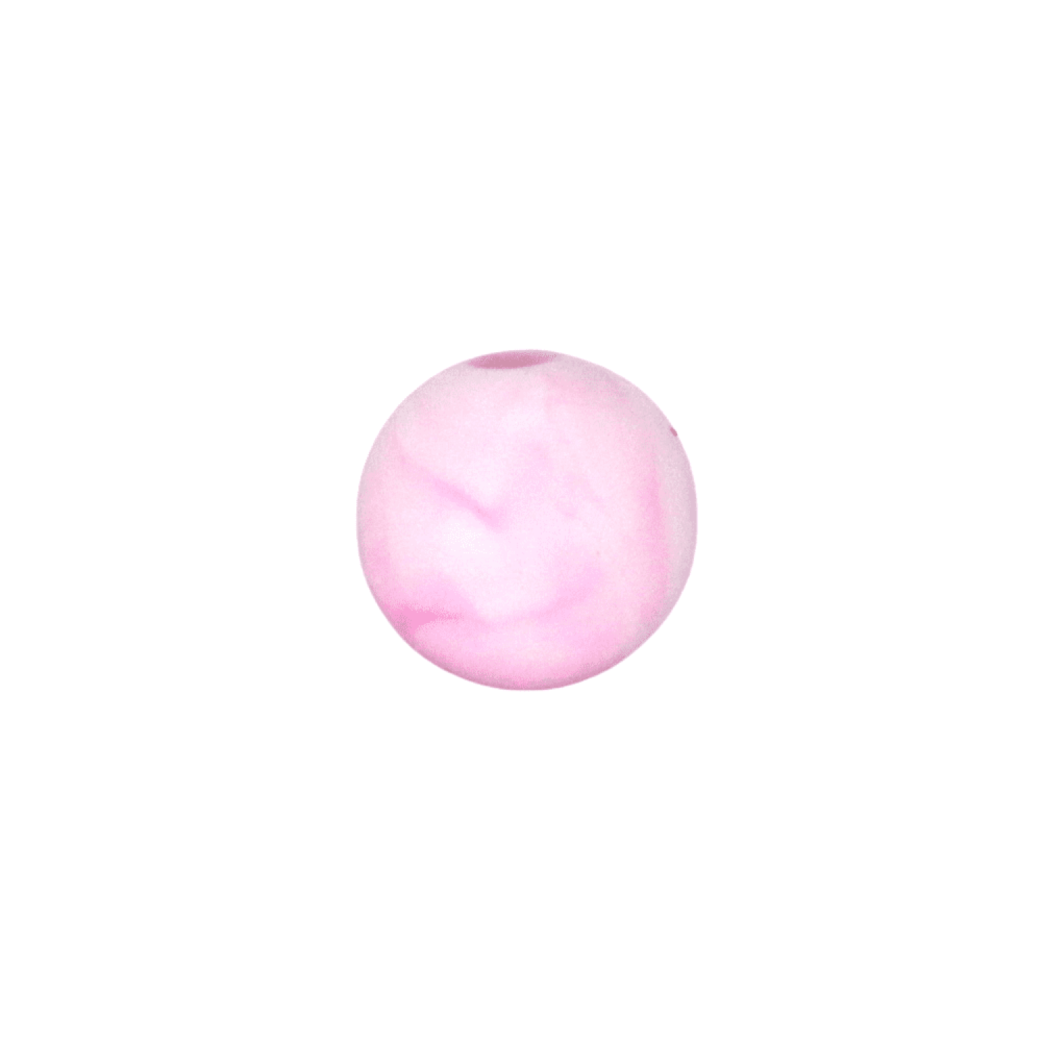 Silikonperlen 9mm "Marble Pink"