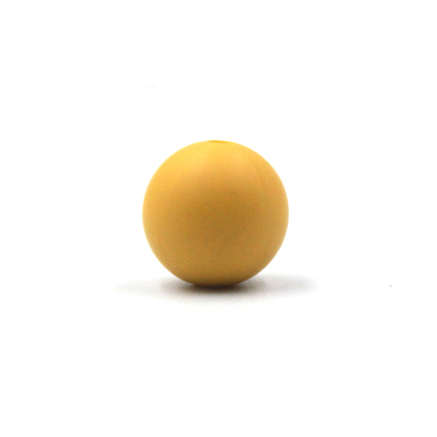 Silikonperlen 12mm "Senf Gelb"
