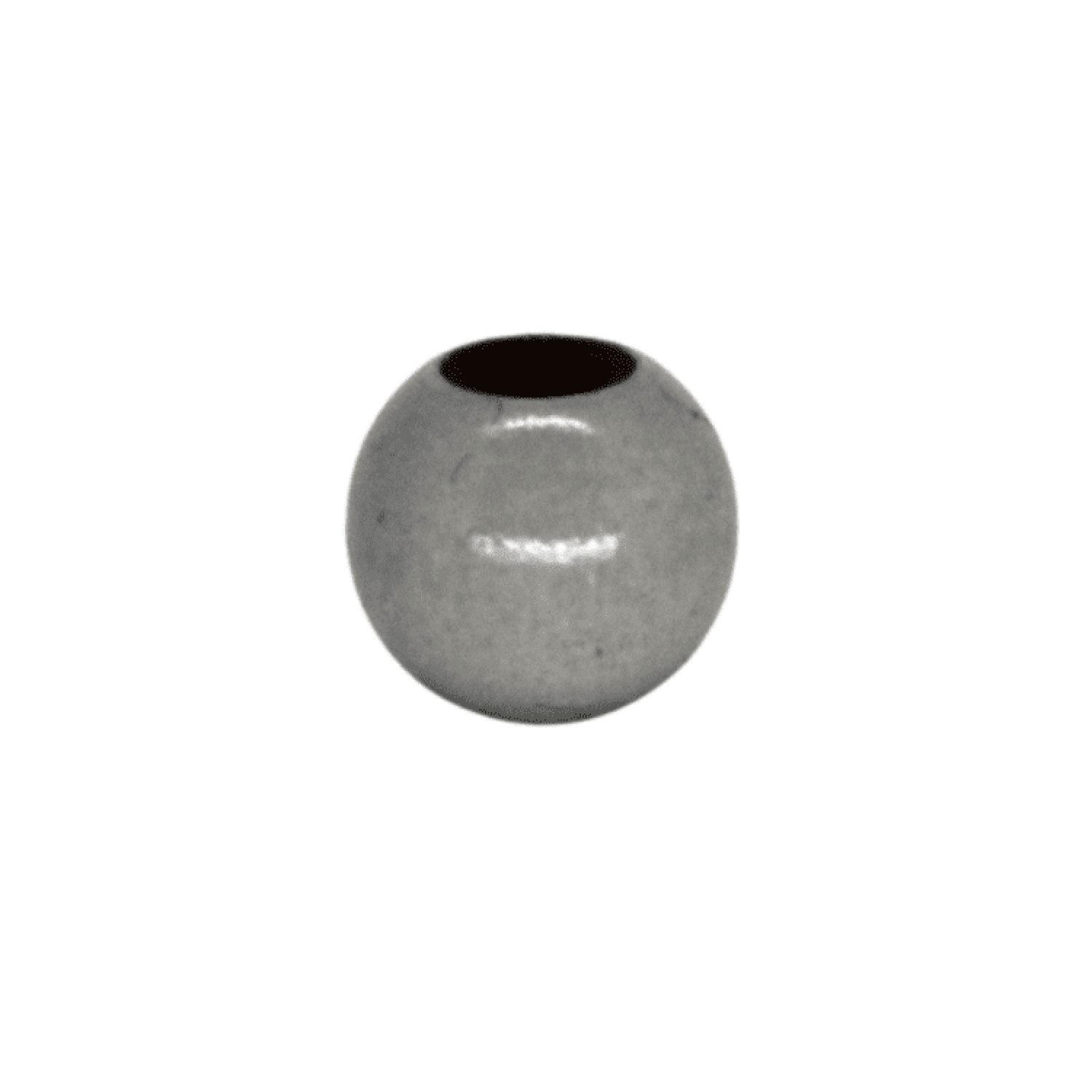 Holz Sicherheitsperle 10mm | Hellgrau