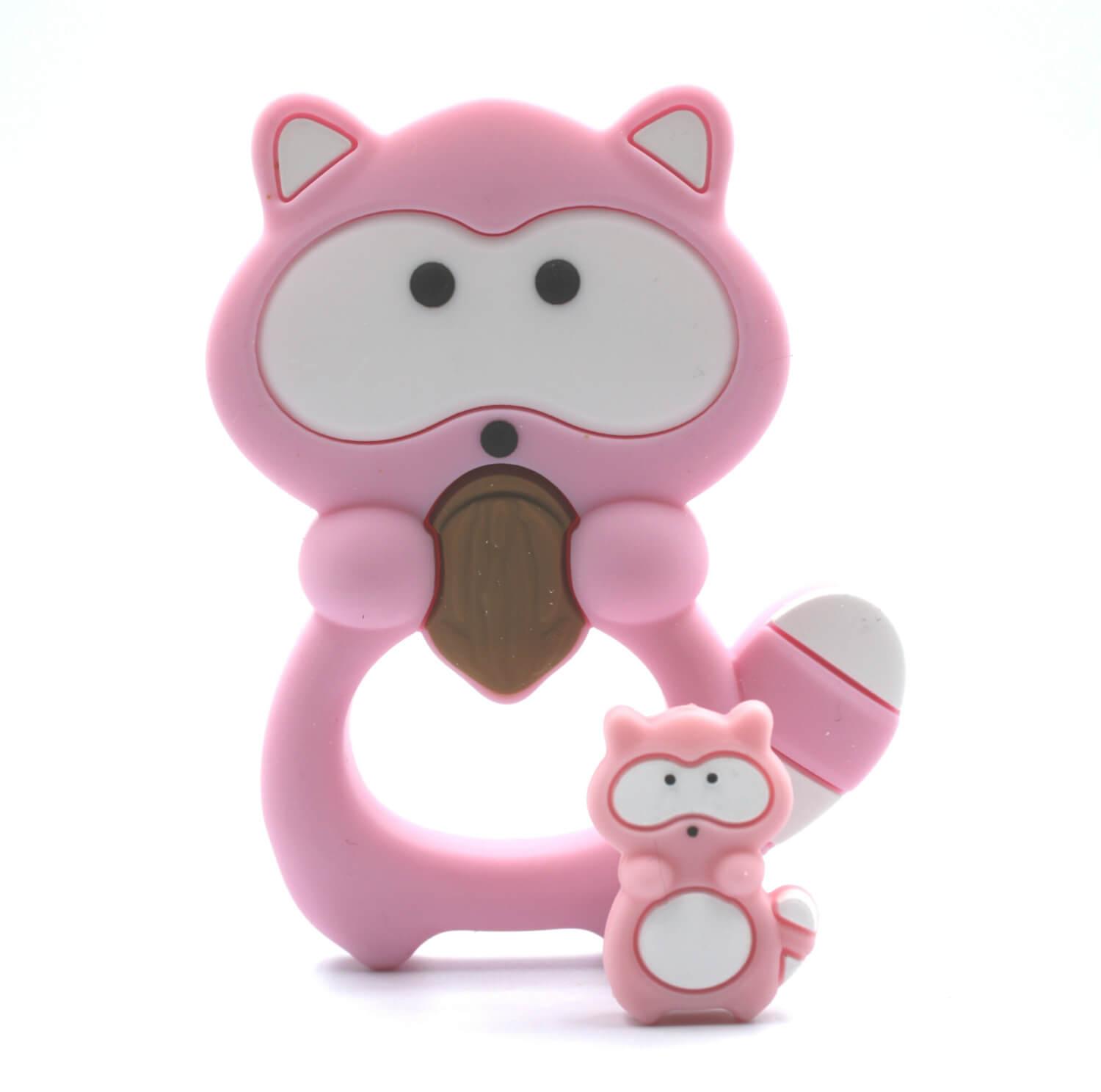 Waschbär Motivperle "Rosa"