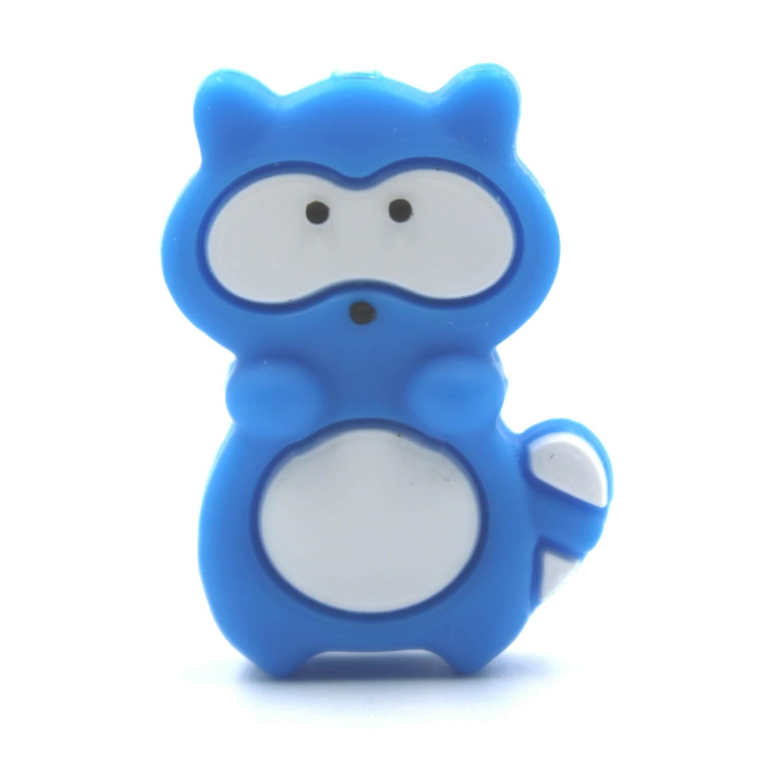 Waschbär Motivperle "Deep Sky Blue"