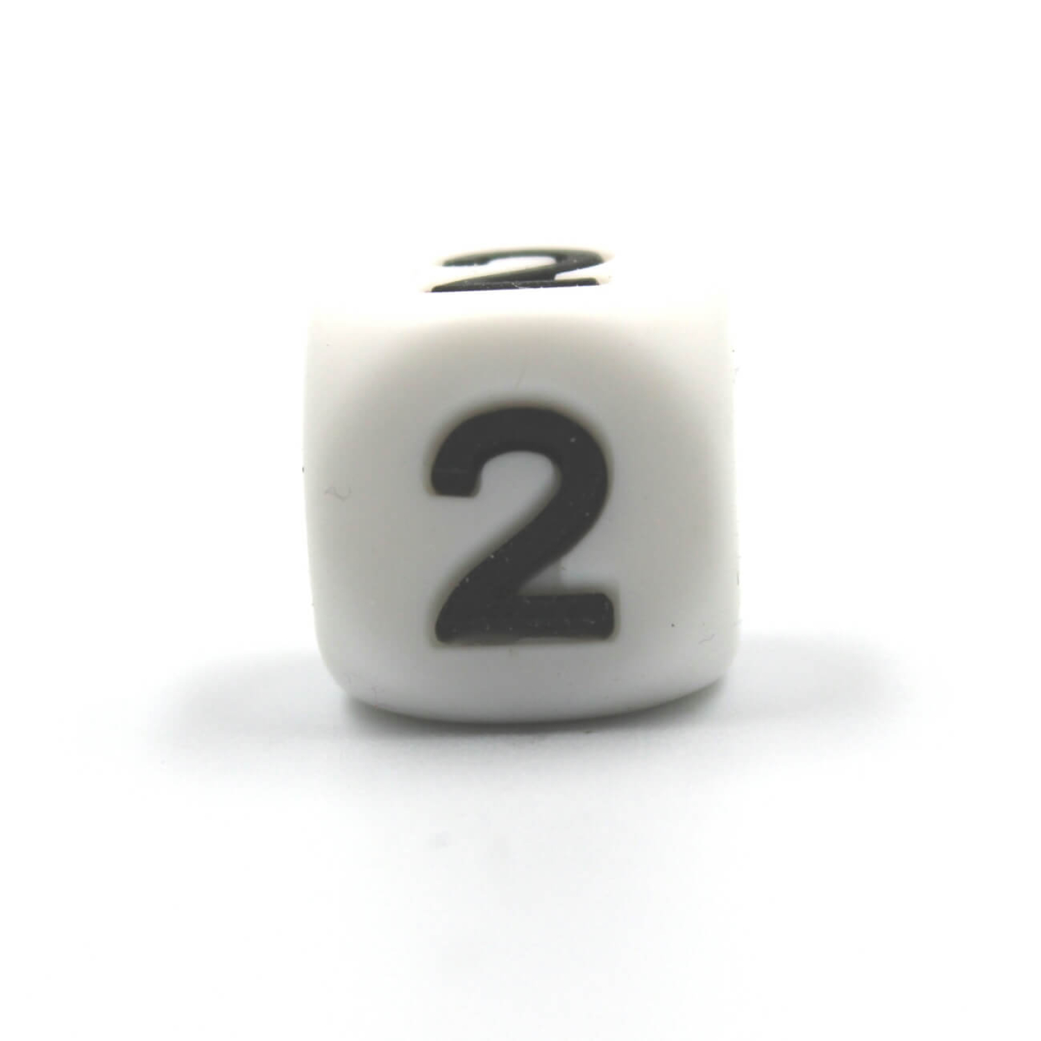 Zahlen-Silikonperle 12mm "2"