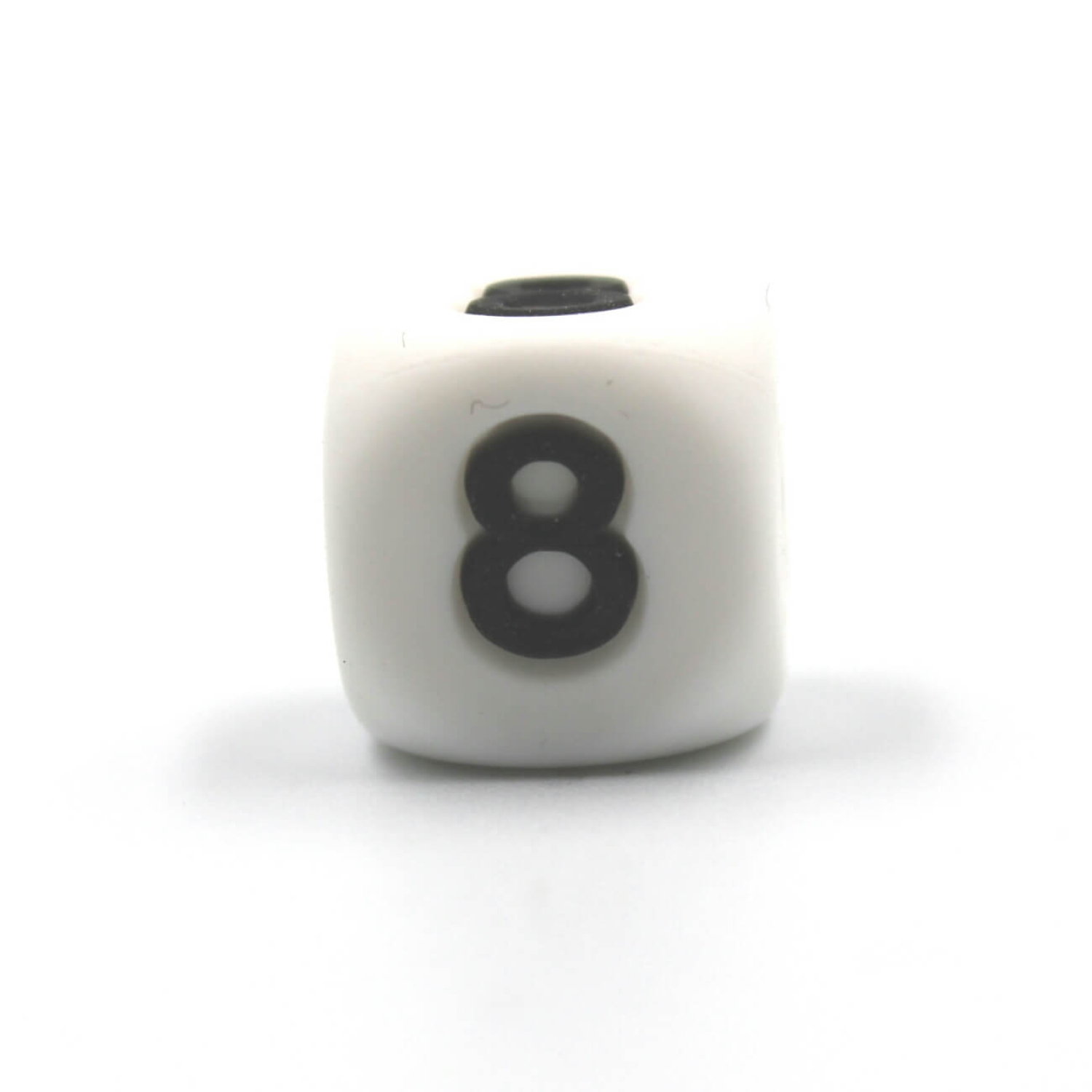 Zahlen-Silikonperle 12mm "8"