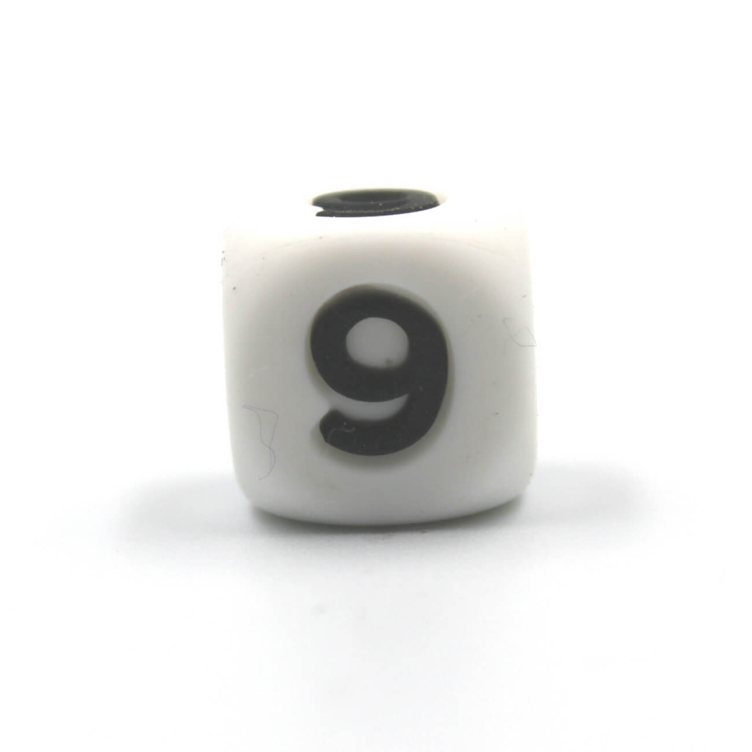 Zahlen-Silikonperle 12mm "9"